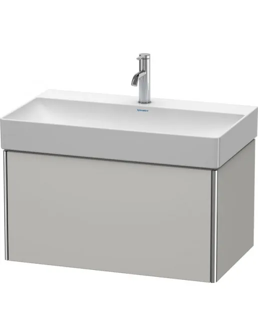 Duravit XSqaure Waschtischunterbau mit 1 Auszug, B: 784 mm, Betongrau Matt, DuraSquare # 235380