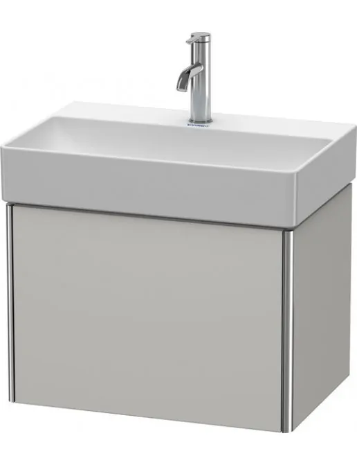 Duravit XSquare Waschtischunterbau Compact, mit 1 Auszug, B: 584 mm, Betongrau Matt