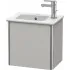 Duravit XSquare Waschtischunterbau, mit 1 Tür, B: 410 mm, Betongrau Matt