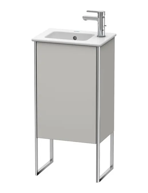 Duravit XSquare Waschtischunterbau stehend, Türanschlag Links/Rechts, mit 1 Tür, B: 410 mm, Betongrau Matt