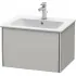 Duravit XSquare Waschtischunterbau, B: 610 mm, Betongrau Matt