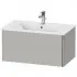 Duravit XSquare Waschtischunterbau, 1 Auszug, B: 810 mm, Betongrau Matt