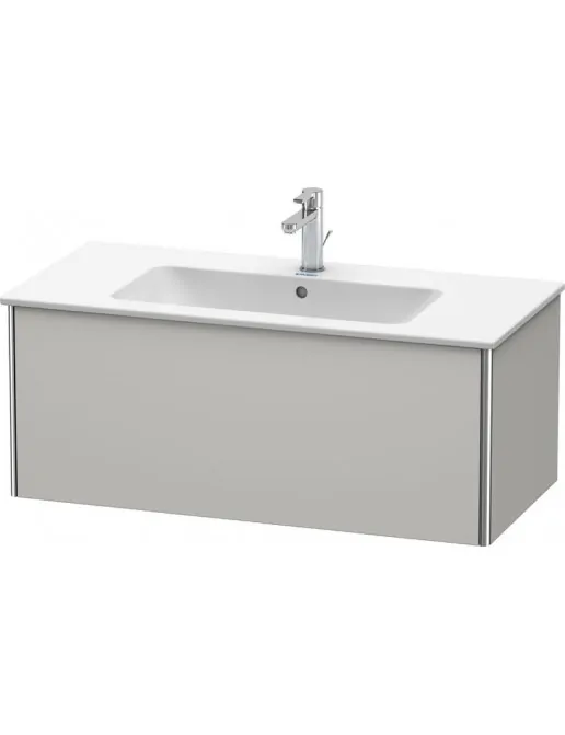 Duravit XSquare Waschtischunterbau, 1 Auszug, B: 1010 mm, Betongrau Matt