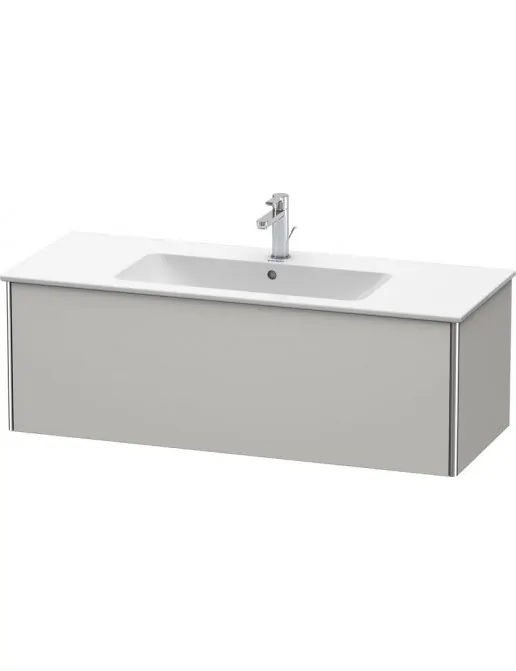 Duravit XSquare Waschtischunterbau, 1 Auszug, B: 1210 mm, Betongrau Matt