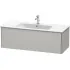 Duravit XSquare Waschtischunterbau, 1 Auszug, B: 1210 mm, Betongrau Matt