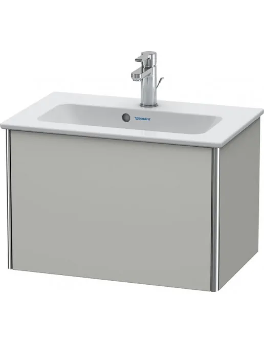 Duravit XSquare Waschtischunterbau Compact, 1 Auszug, B: 610 mm, Betongrau Matt