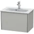 Duravit XSquare Waschtischunterbau Compact, 1 Auszug, B: 610 mm, Betongrau Matt