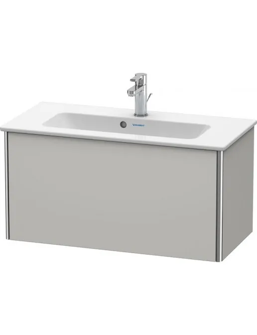 Duravit XSquare Waschtischunterbau Compact, 1 Auszug, B: 810 mm, Betongrau Matt