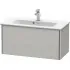 Duravit XSquare Waschtischunterbau Compact, 1 Auszug, B: 810 mm, Betongrau Matt