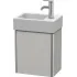 Duravit XSquare Waschtischunterbau mit 1 Tür, B: 364 mm, Betongrau Matt