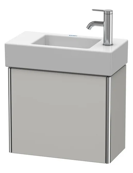 Duravit XSquare Waschtischunterbau mit 1 Tür, Links/Rechts, B: 484 mm, Betongrau Matt