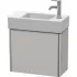 Duravit XSquare Waschtischunterbau mit 1 Tür, Links/Rechts, B: 484 mm, Betongrau Matt