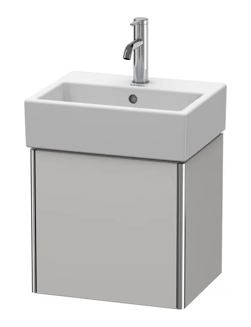 Duravit XSquare Waschtischunterbau mit 1 Tür, Links/Rechts, B: 434 mm, Betongrau Matt