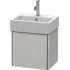 Duravit XSquare Waschtischunterbau mit 1 Tür, Links/Rechts, B: 434 mm, Betongrau Matt