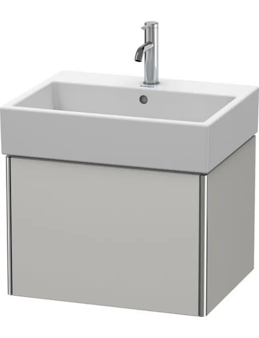 Duravit XSquare Waschtischunterbau mit 1 Auszug, B: 584 mm, Betongrau Matt