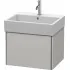 Duravit XSquare Waschtischunterbau mit 1 Auszug, B: 584 mm, Betongrau Matt