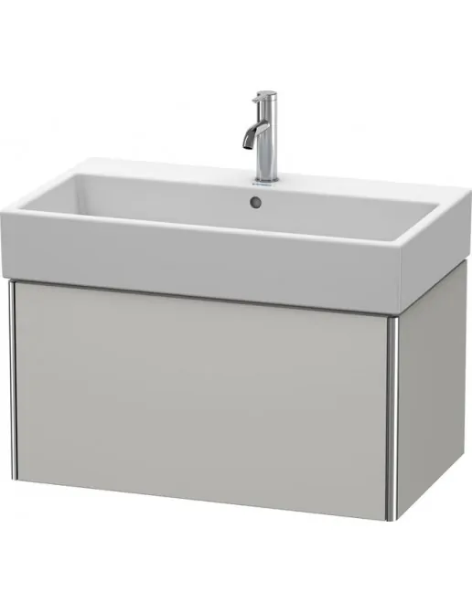 Duravit XSquare Waschtischunterbau mit 1 Auszug, B: 784 mm, Betongrau Matt