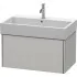 Duravit XSquare Waschtischunterbau mit 1 Auszug, B: 784 mm, Betongrau Matt