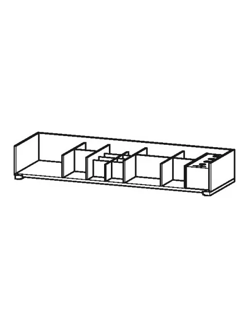 Duravit Zusatzmodul Einrichtungssystem für Waschtischunterbau, B: 1184 mm