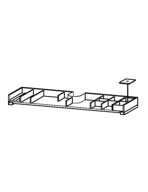 Duravit Zusatzmodul Einrichtungssystem für Waschtischunterbau XS4197, B: 1184 mm