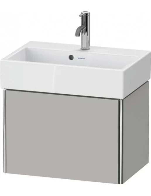 Duravit XSquare Waschtischunterbau, mit 1 Auszug, B: 584 mm, Betongrau Matt