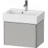 Duravit XSquare Waschtischunterbau, mit 1 Auszug, B: 584 mm, Betongrau Matt