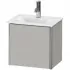 Duravit XSquare Waschtischunterbau, mit 1 Tür, B: 430 mm, Betongrau Matt