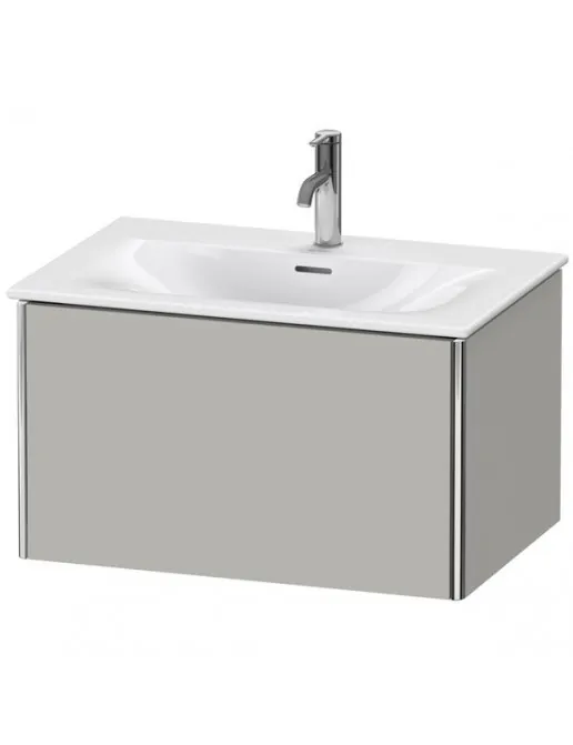 Duravit XSquare Waschtischunterbau, mit 1 Auszug, B: 710 mm, Betongrau Matt