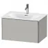 Duravit XSquare Waschtischunterbau, mit 1 Auszug, B: 710 mm, Betongrau Matt