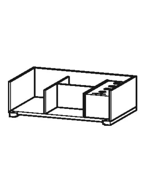 Duravit Zusatzmodul Einrichtungssystem für Waschtischunterbau, Links/Rechts, B: 700 mm