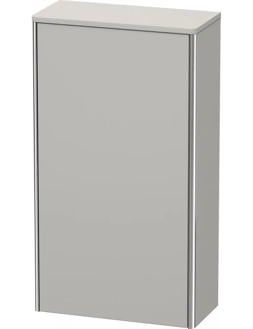 Duravit XSquare Halbhochschrank mit 1 Tür, B: 500 mm, T: 236 mm, Betongrau Matt