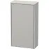 Duravit XSquare Halbhochschrank mit 1 Tür, B: 500 mm, T: 236 mm, Betongrau Matt