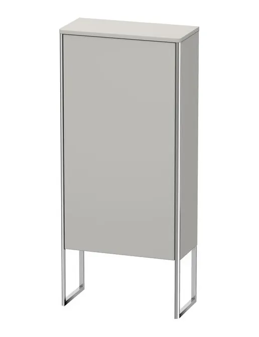 Duravit XSquare Halbhochschrank mit 1 Tür, bodenstehend, B: 500 mm, Betongrau Matt