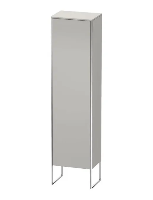 Duravit XSquare Hochschrank mit 1 Tür, bodenstehend, B: 500 mm, Betongrau Matt