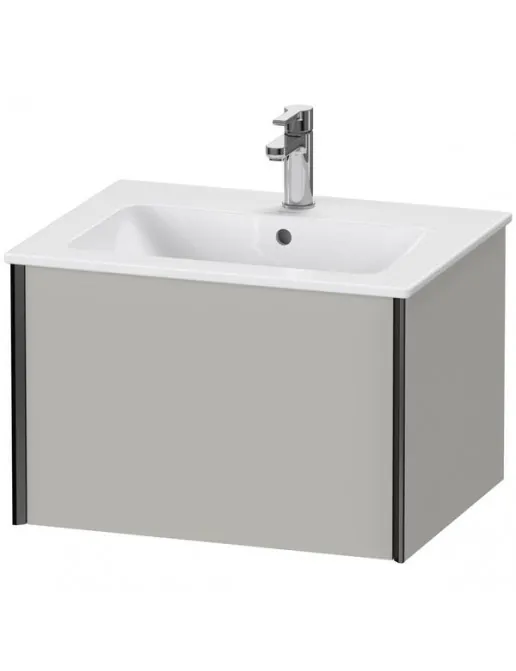 Duravit XViu Waschtischunterbau mit 1 Auszug, B: 610 mm, Betongrau Matt