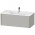 Duravit XViu Waschtischunterbau mit 1 Auszug, B: 1010 mm, Betongrau Matt