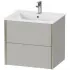 Duravit XViu Waschtischunterbau mit 2 Auszüge, B: 610 mm, Betongrau Matt