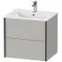 Duravit XViu Waschtischunterbau mit 2 Auszüge, B: 610 mm, Betongrau Matt