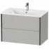 Duravit XViu Waschtischunterbau mit 2 Auszüge, B: 810 mm, Betongrau Matt