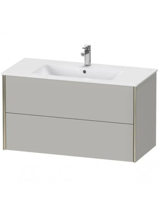 Duravit XViu Waschtischunterbau mit 2 Auszüge, B: 1010 mm, Betongrau Matt