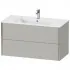 Duravit XViu Waschtischunterbau mit 2 Auszüge, B: 1010 mm, Betongrau Matt