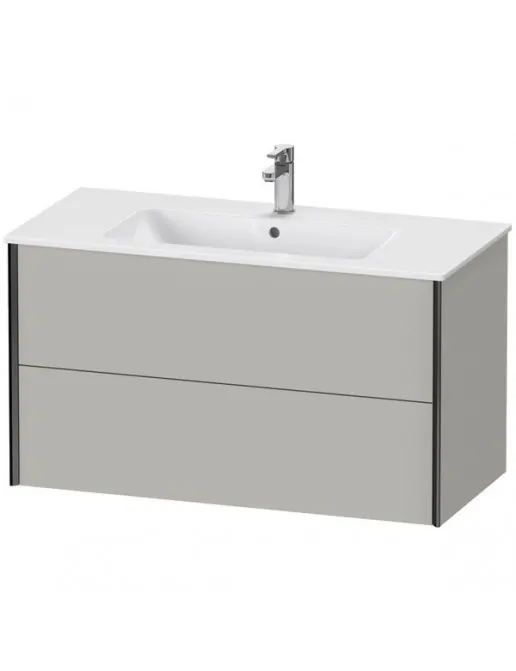 Duravit XViu Waschtischunterbau mit 2 Auszüge, B: 1010 mm, Betongrau Matt