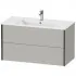 Duravit XViu Waschtischunterbau mit 2 Auszüge, B: 1010 mm, Betongrau Matt