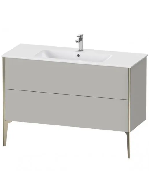 Duravit XViu Waschtischunterbau bodenstehend, mit 2 Auszüge, B: 1210 mm, Betongrau Matt