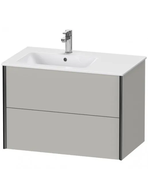 Duravit XViu Waschtischunterbau mit 2 Auszüge, B: 810 mm, Betongrau Matt