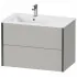 Duravit XViu Waschtischunterbau mit 2 Auszüge, B: 810 mm, Betongrau Matt