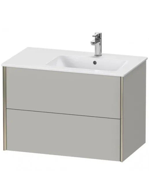 Duravit XViu Waschtischunterbau Rechts, mit 2 Auszüge, B: 810 mm, Betongrau Matt