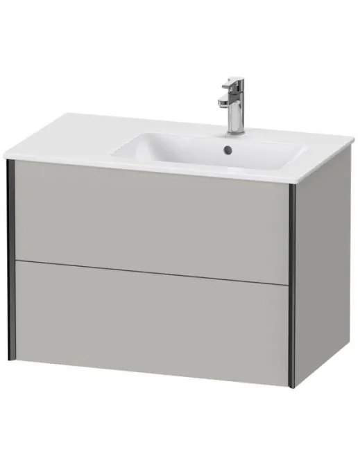 Duravit XViu Waschtischunterbau Rechts, mit 2 Auszüge, B: 810 mm, Betongrau Matt