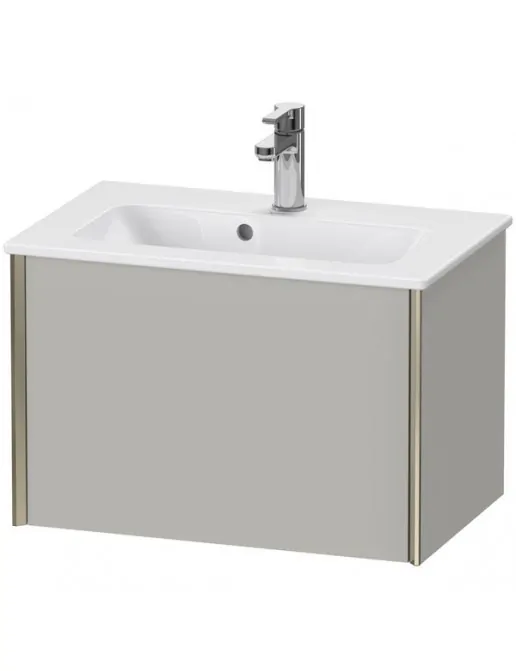 Duravit XViu Waschtischunterbau Compact, mit 1 Auszug, B: 610 mm, Betongrau Matt