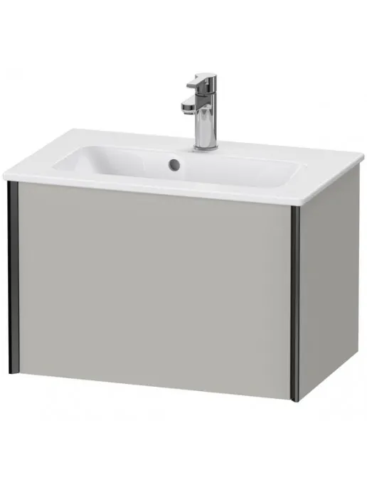 Duravit XViu Waschtischunterbau Compact, mit 1 Auszug, B: 610 mm, Betongrau Matt